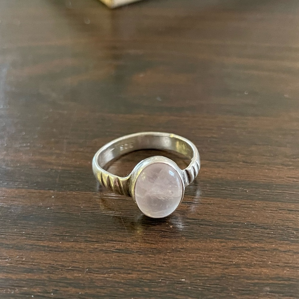 Sterling silver stone ring